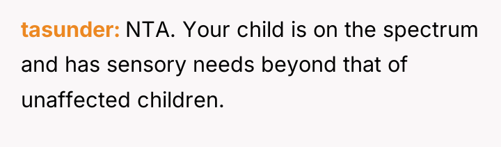 tasunder NTA. Your child is on the spectrum and has...