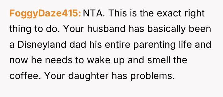 FoggyDaze415 NTA. This is the exact right thing to do....