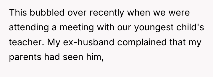 This bubbled over recently when we were attending a meeting...