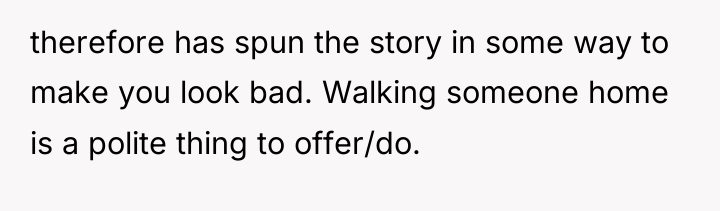 therefore has spun the story in some way to make...