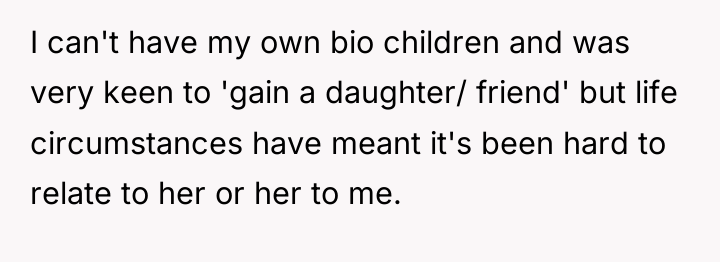 I can't have my own bio children and was very...
