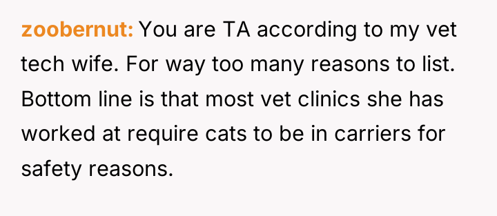 zoobernut You are TA according to my vet tech wife....