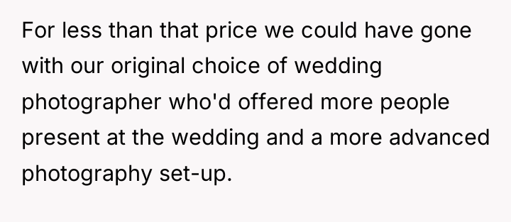 For less than that price we could have gone with...