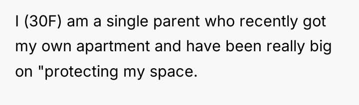 I (30F) am a single parent who recently got my...