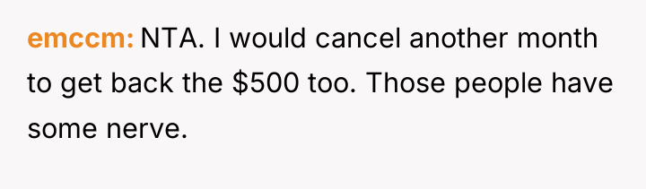 emccm NTA. I would cancel another month to get back...
