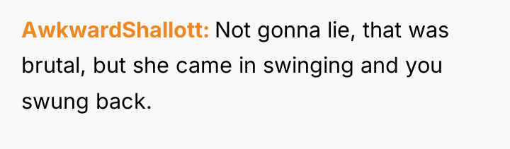 AwkwardShallott Not gonna lie, that was brutal, but she came...