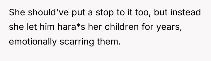 She should've put a stop to it too, but instead...