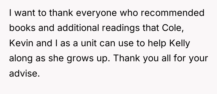 I want to thank everyone who recommended books and additional...
