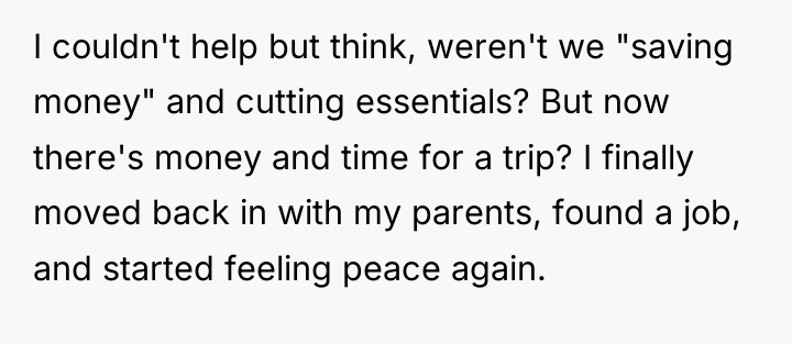 I couldn't help but think, weren't we "saving money" and...