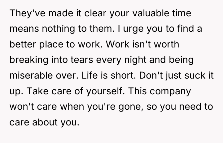They've made it clear your valuable time means nothing to...