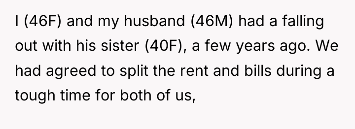 I (46F) and my husband (46M) had a falling out...