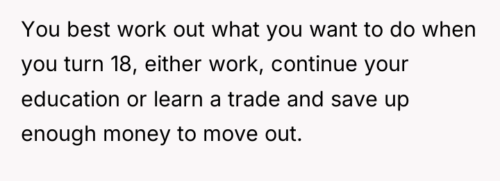 You best work out what you want to do when...