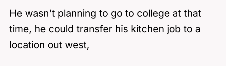 He wasn't planning to go to college at that time,...