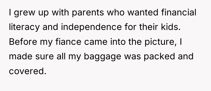 I grew up with parents who wanted financial literacy and...