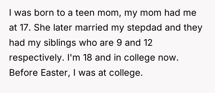I was born to a teen mom, my mom had...