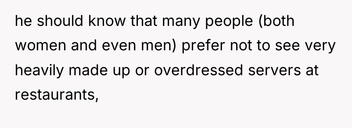 he should know that many people (both women and even...