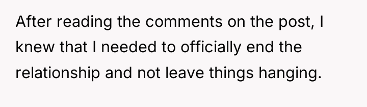After reading the comments on the post, I knew that...