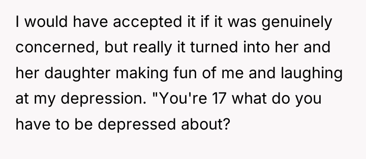 I would have accepted it if it was genuinely concerned,...