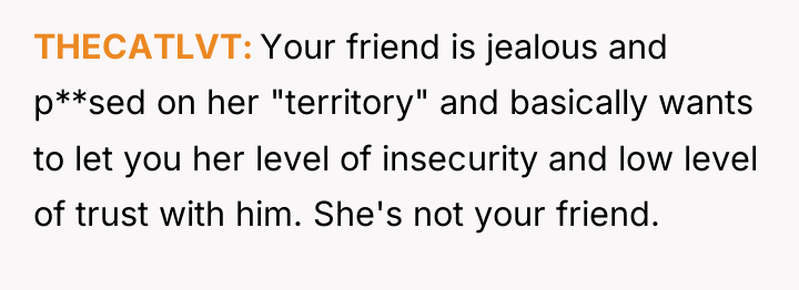 THECATLVT Your friend is jealous and p**sed on her "territory"...