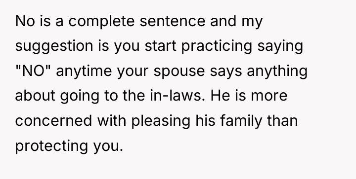No is a complete sentence and my suggestion is you...