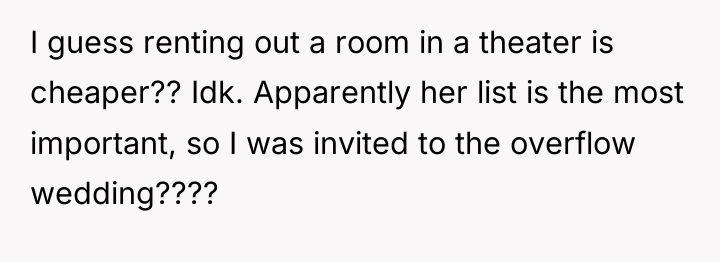 I guess renting out a room in a theater is...