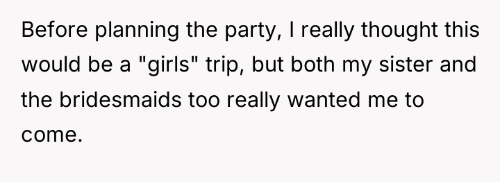 Before planning the party, I really thought this would be...