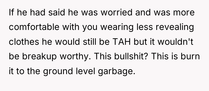 If he had said he was worried and was more...
