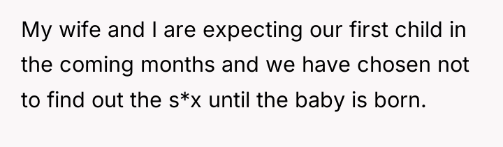My wife and I are expecting our first child in...