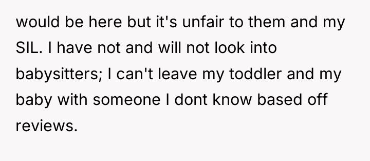 would be here but it's unfair to them and my...