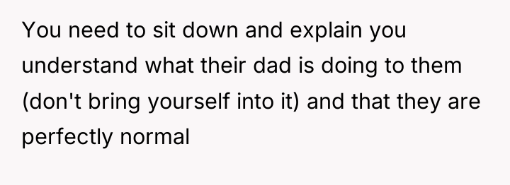 You need to sit down and explain you understand what...