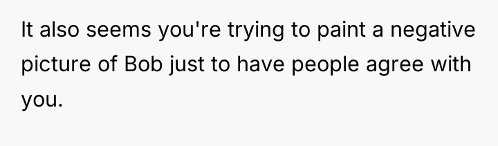 It also seems you're trying to paint a negative picture...