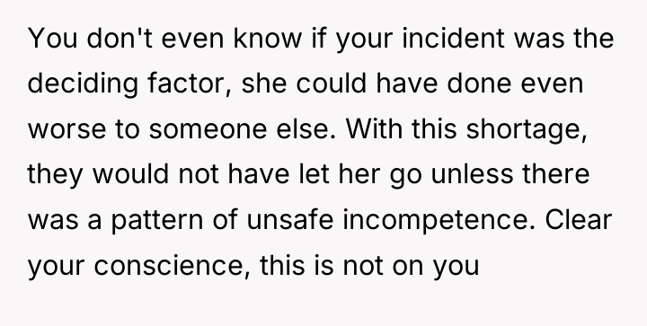 You don't even know if your incident was the deciding...