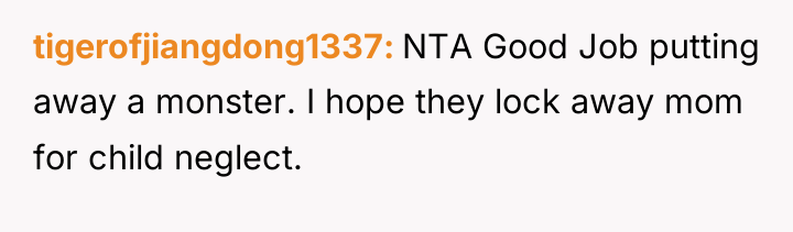 tigerofjiangdong1337 NTA Good Job putting away a monster. I hope...