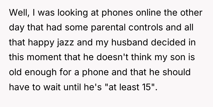 Well, I was looking at phones online the other day...
