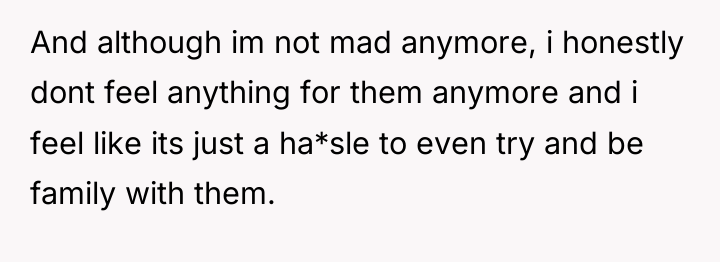 And although im not mad anymore, i honestly dont feel...