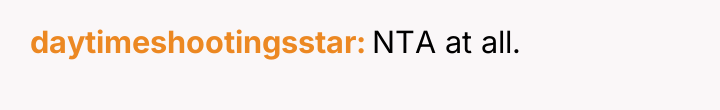 daytimeshootingsstar NTA at all.