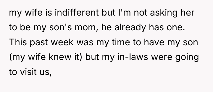 my wife is indifferent but I'm not asking her to...