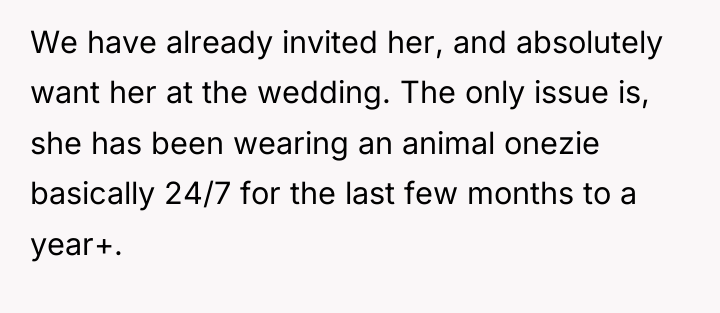 We have already invited her, and absolutely want her at...