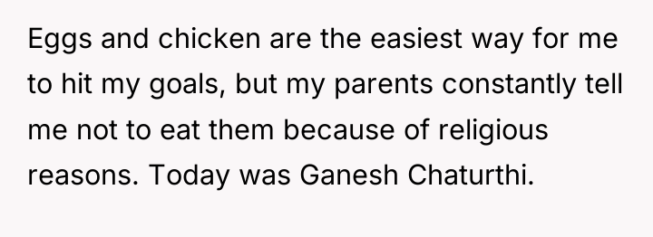 Eggs and chicken are the easiest way for me to...