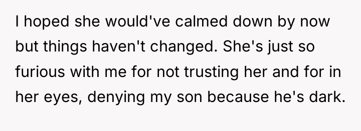 I hoped she would've calmed down by now but things...