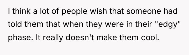 I think a lot of people wish that someone had...