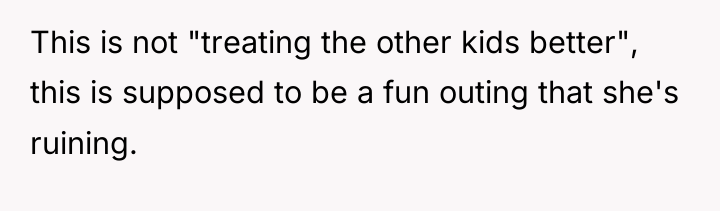This is not "treating the other kids better", this is...
