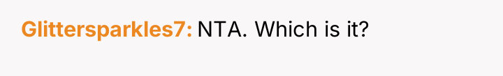 Glittersparkles7 NTA. Which is it?