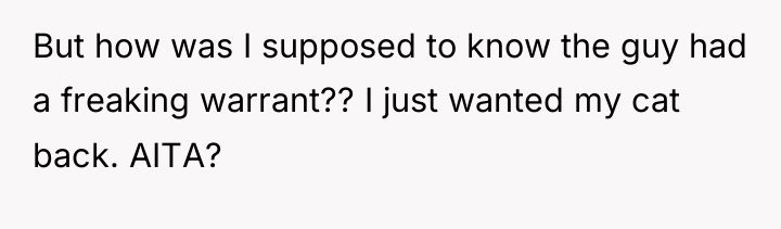 But how was I supposed to know the guy had...