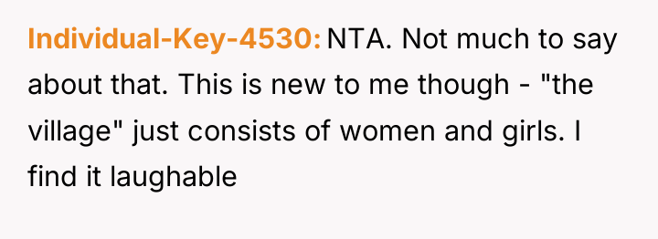 Individual-Key-4530 NTA. Not much to say about that. This is...