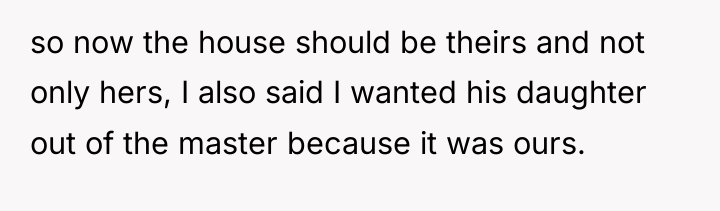 so now the house should be theirs and not only...