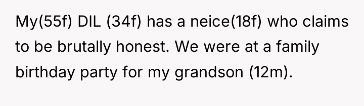 My(55f) DIL (34f) has a neice(18f) who claims to be...