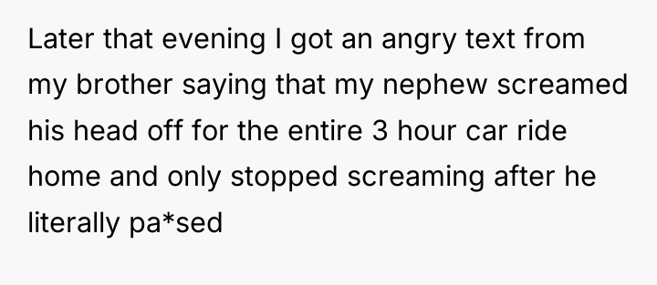 Later that evening I got an angry text from my...