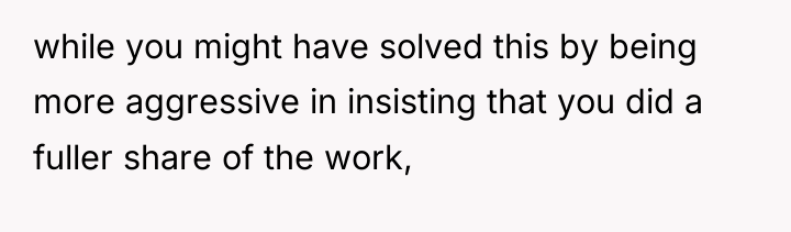 while you might have solved this by being more aggressive...