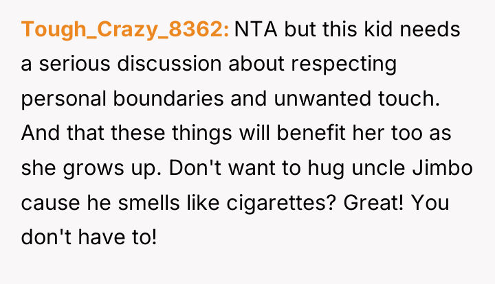 Tough_Crazy_8362 NTA but this kid needs a serious discussion about...